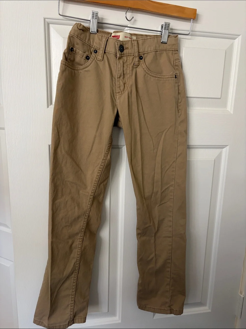 Levi's Tan Straight-Leg Kids Pants